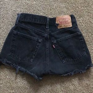Size 26 vintage button fly high rise Levi shorts